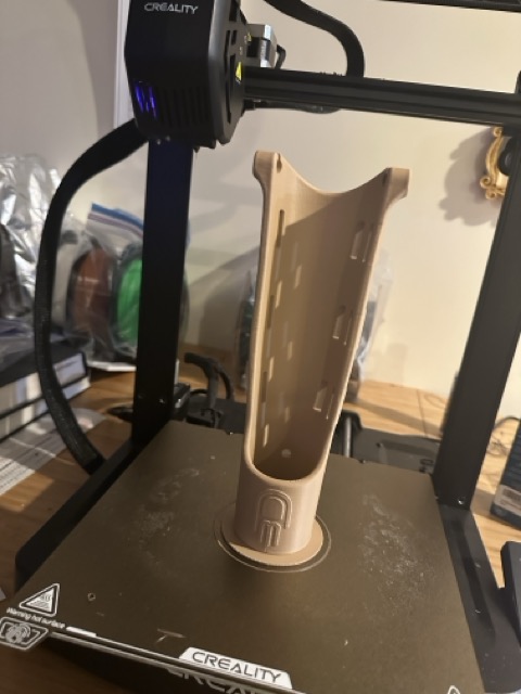 Forearm shell printing on the Creality Ender 3